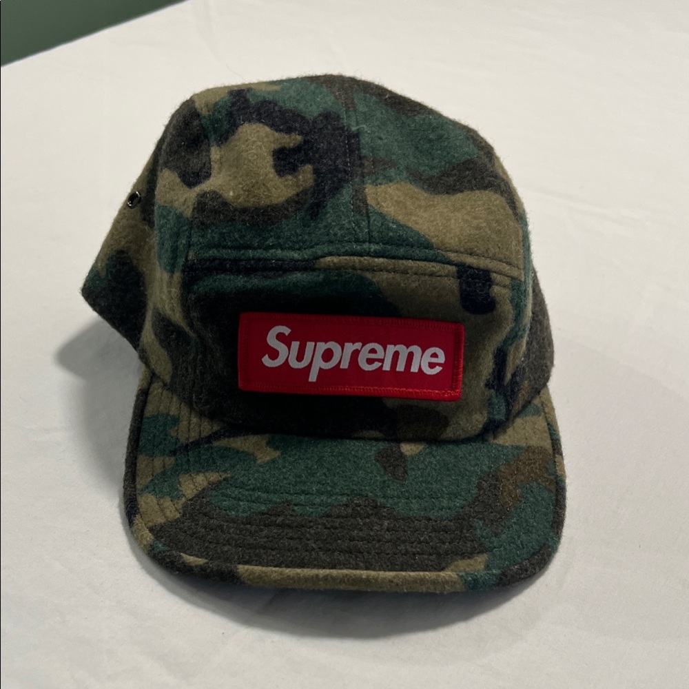 Supreme Black Hat with Red Logo